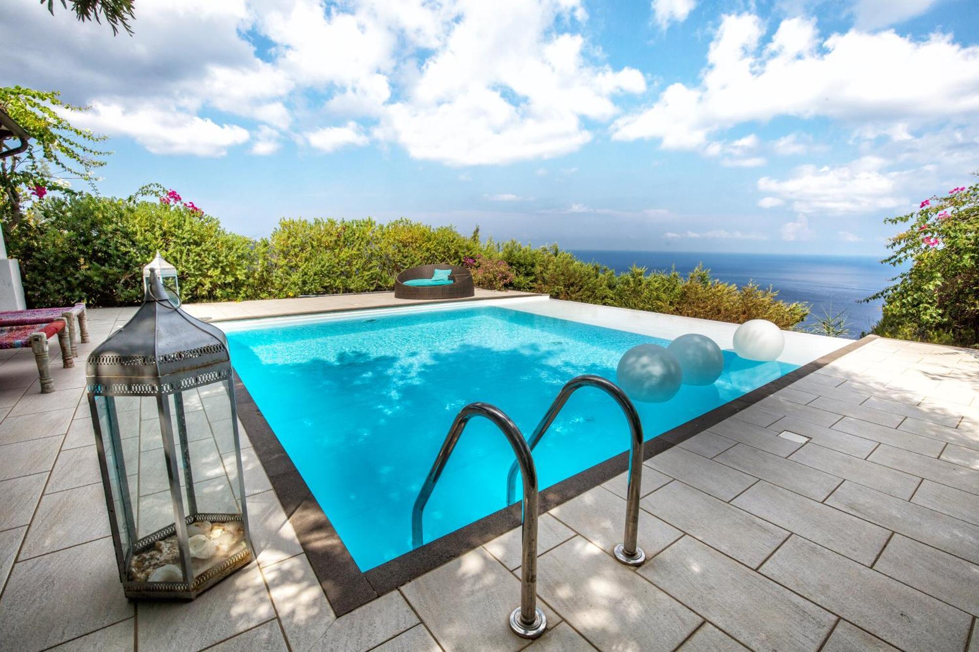 Sealight Villa Lipari - Vista E Piscina Ngoại thất bức ảnh