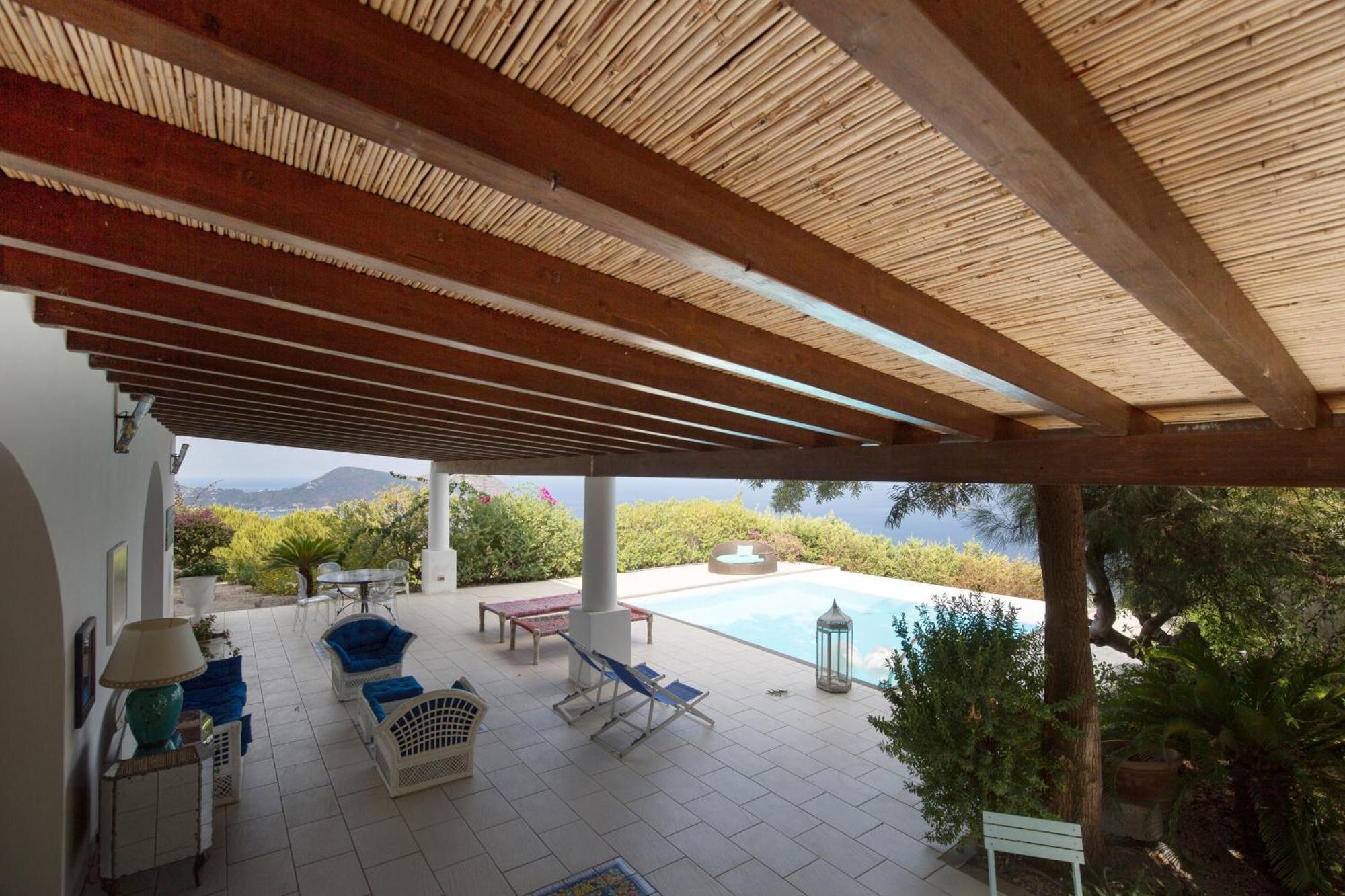 Sealight Villa Lipari - Vista E Piscina Ngoại thất bức ảnh