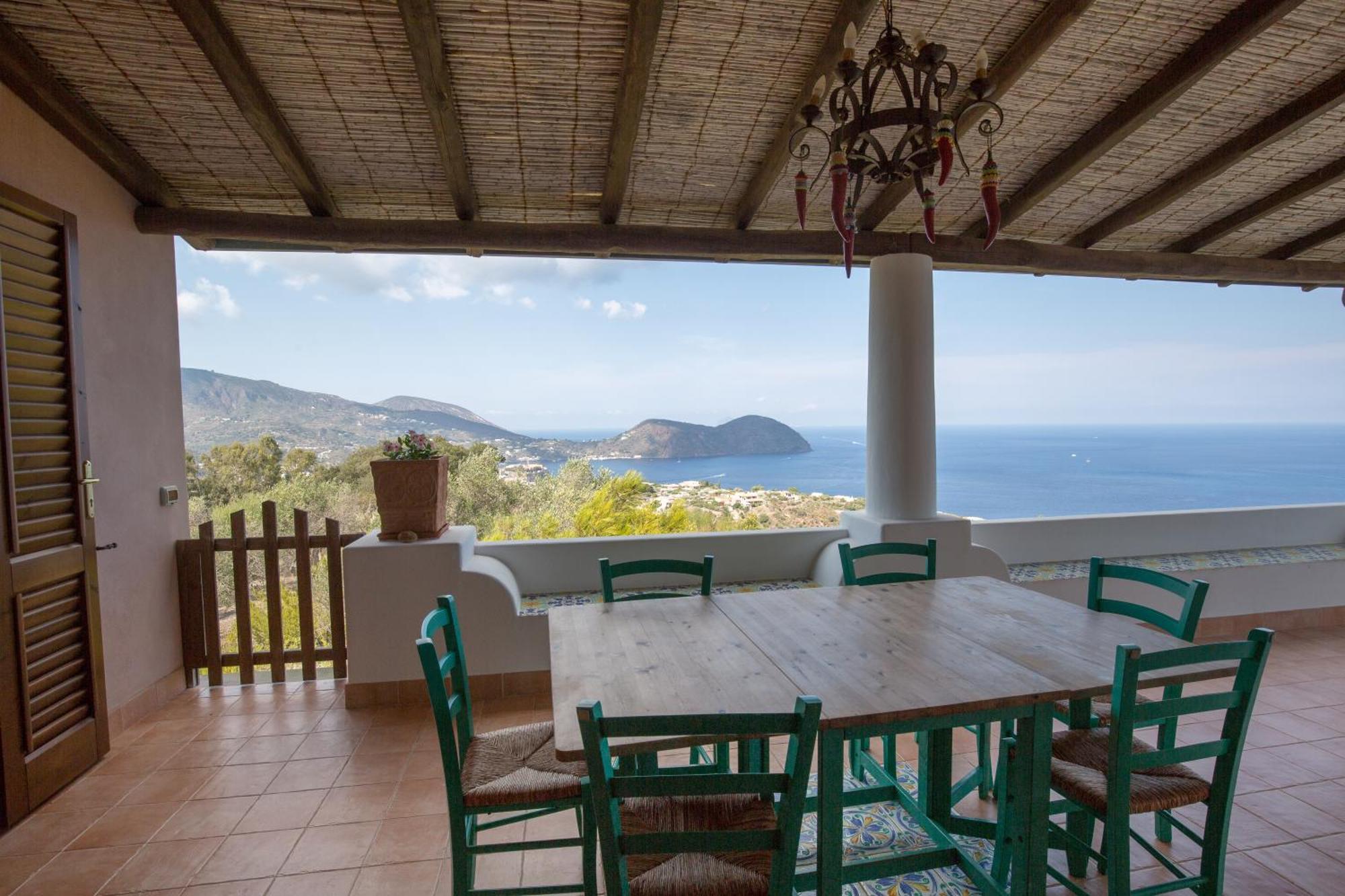 Sealight Villa Lipari - Vista E Piscina Ngoại thất bức ảnh