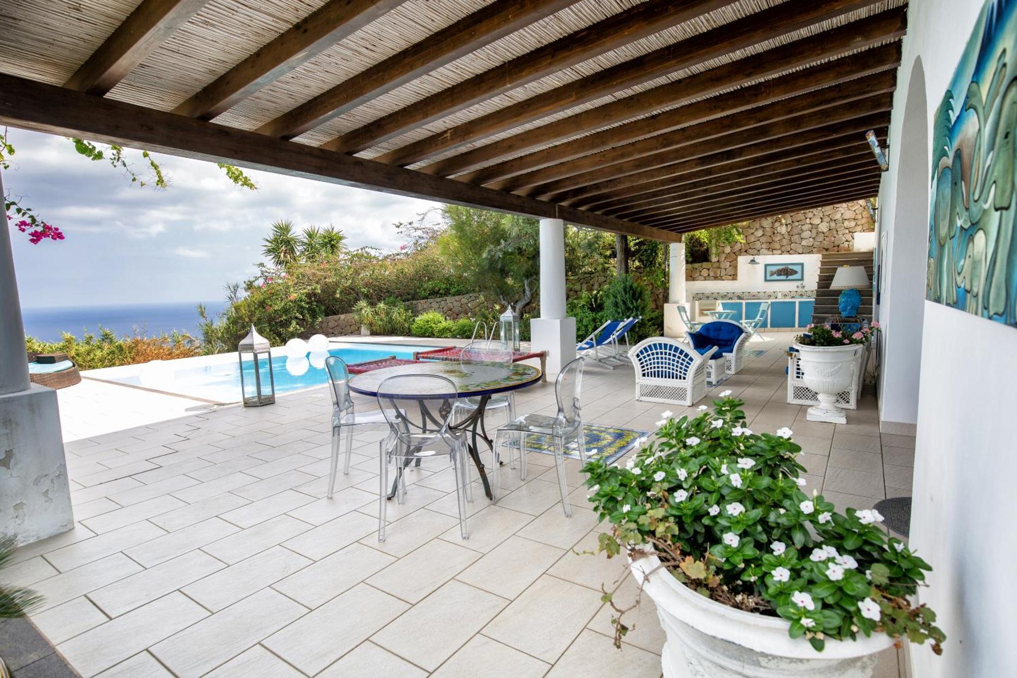 Sealight Villa Lipari - Vista E Piscina Ngoại thất bức ảnh