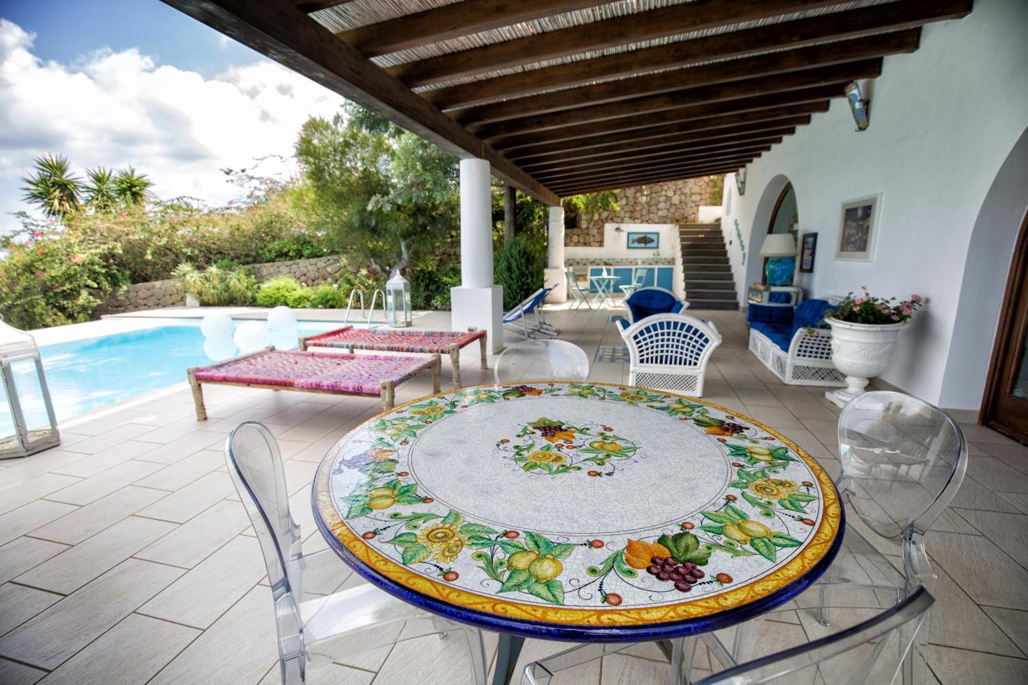 Sealight Villa Lipari - Vista E Piscina Ngoại thất bức ảnh